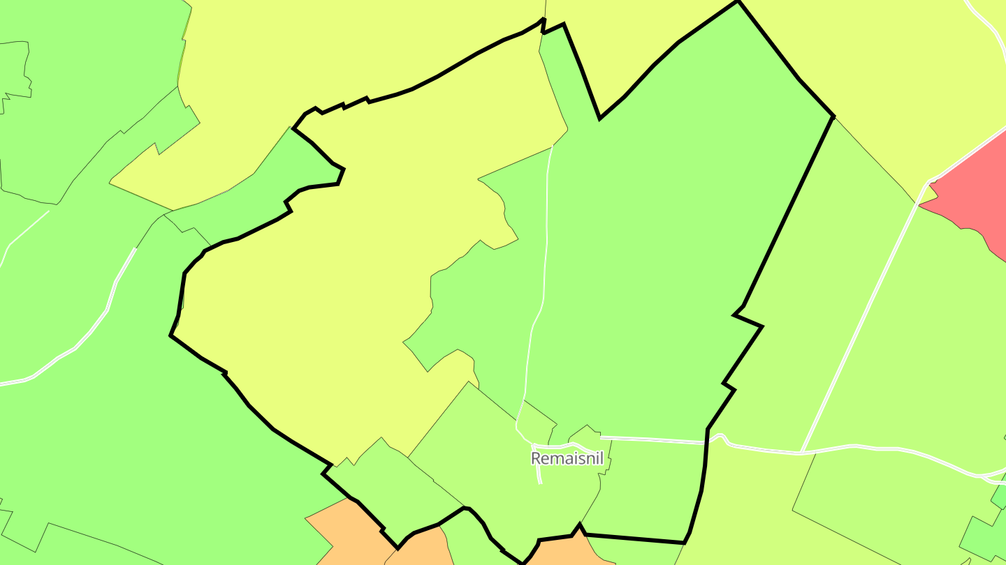 Carte des prix de l'immobilier Remaisnil