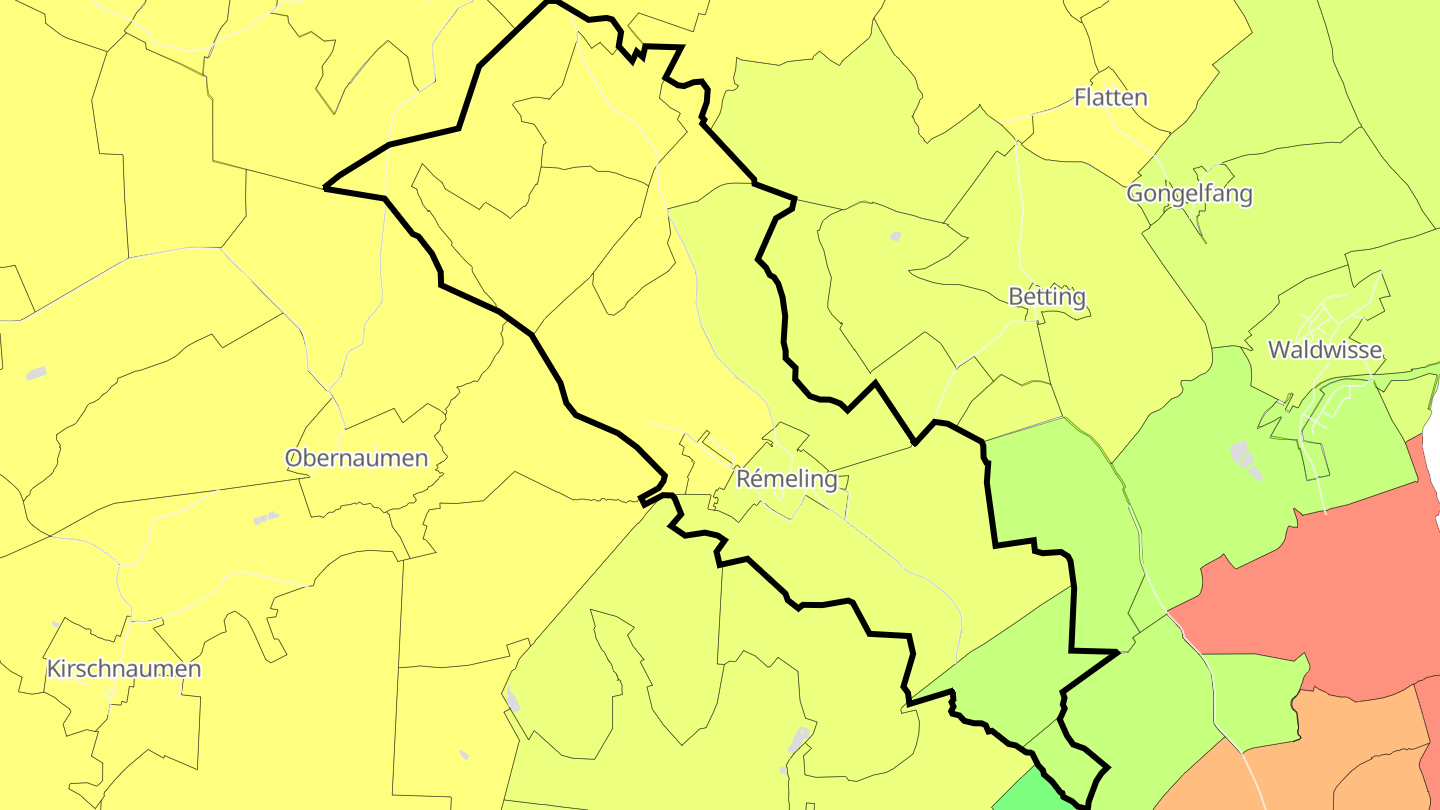 Carte des prix de l'immobilier Rémeling
