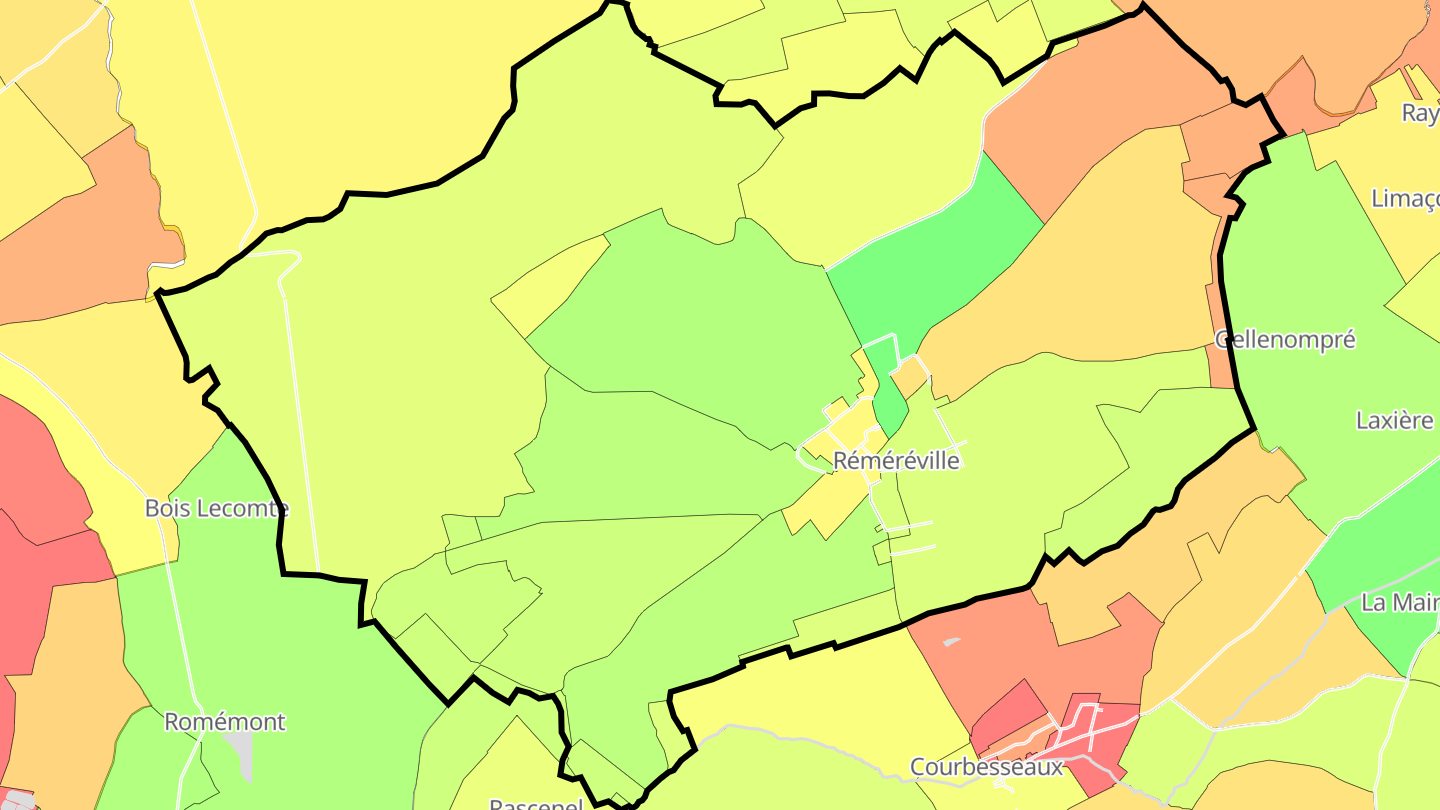 Carte des prix de l'immobilier Réméréville