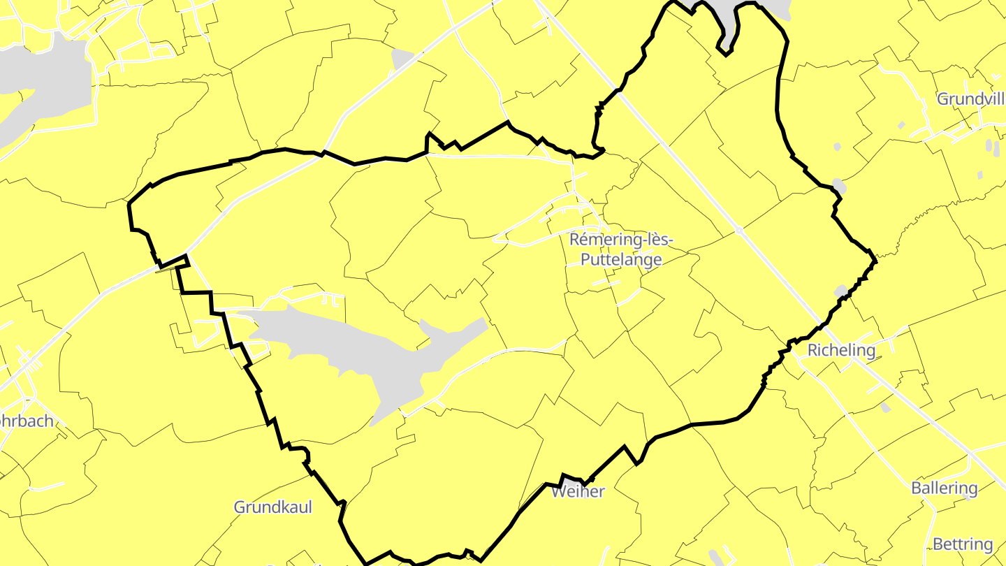 Carte des prix de l'immobilier Rémering-lès-Puttelange