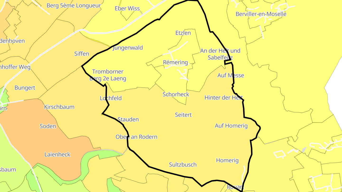Carte des prix de l'immobilier Rémering