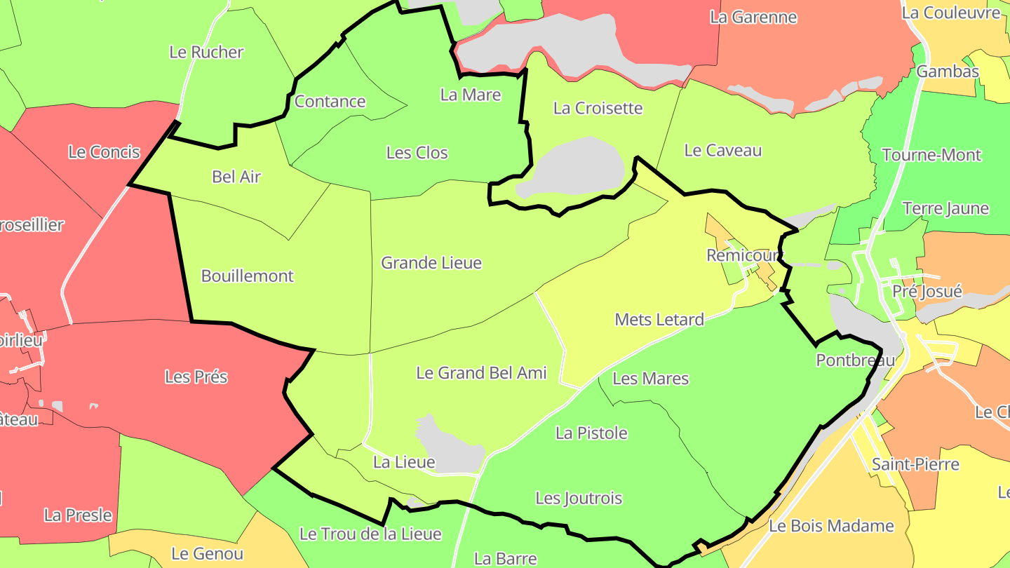 Carte des prix de l'immobilier Remicourt
