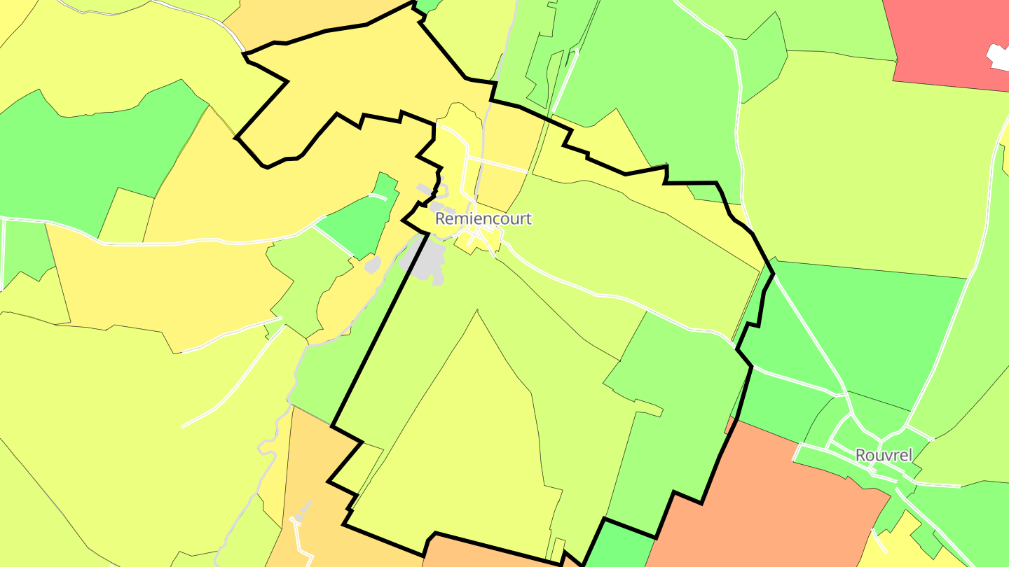Carte des prix de l'immobilier Remiencourt