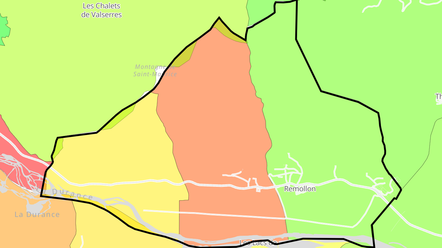 Carte des prix de l'immobilier Remollon