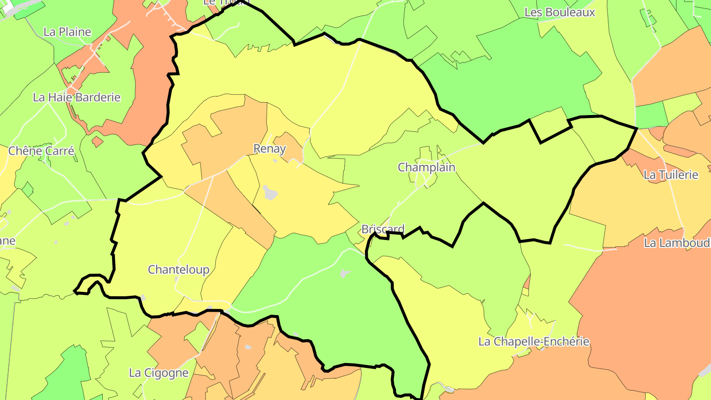 Carte des prix de l'immobilier Renay