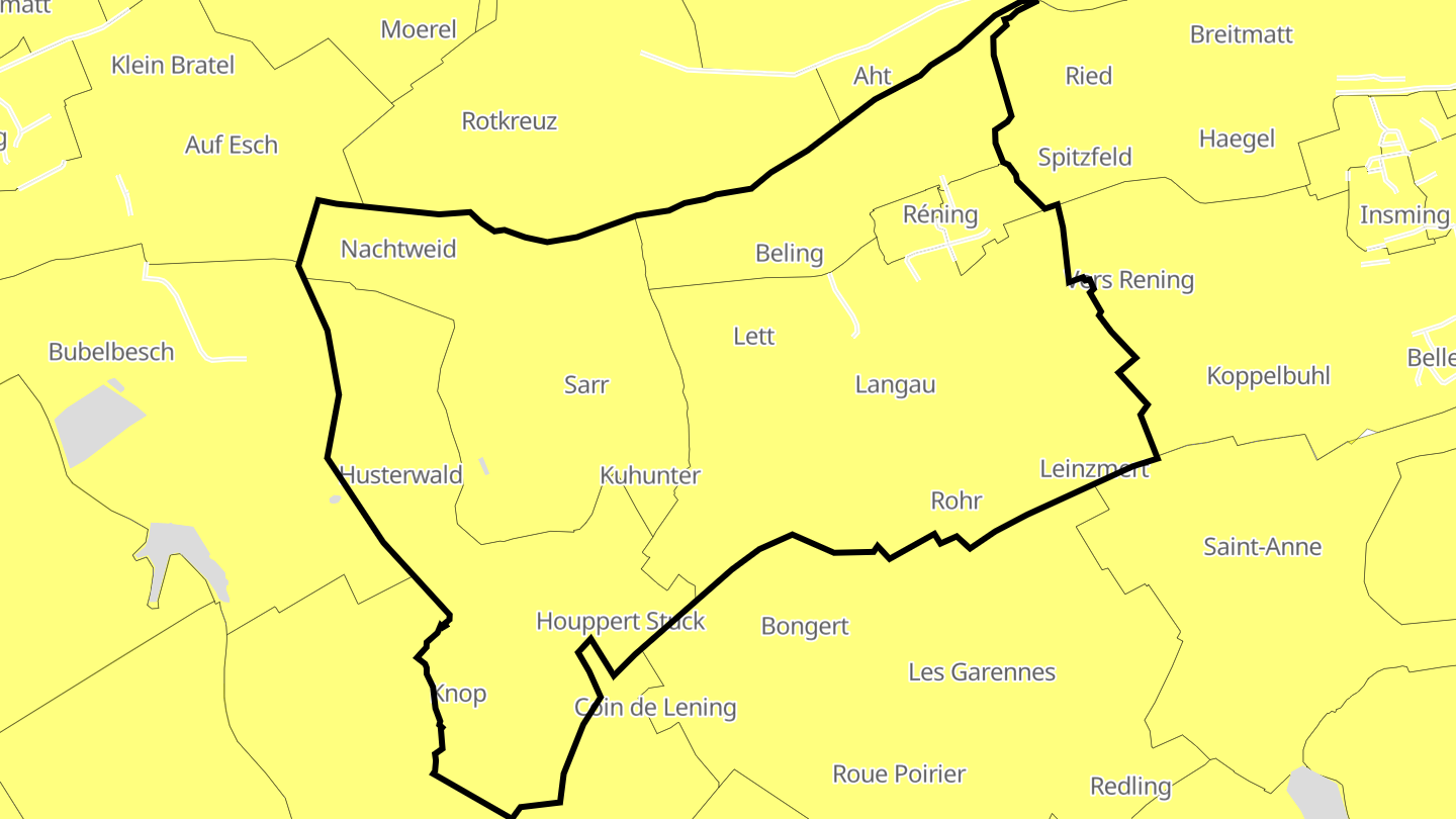 Carte des prix de l'immobilier Réning