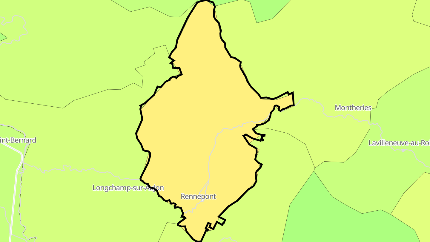 Carte des prix de l'immobilier Rennepont