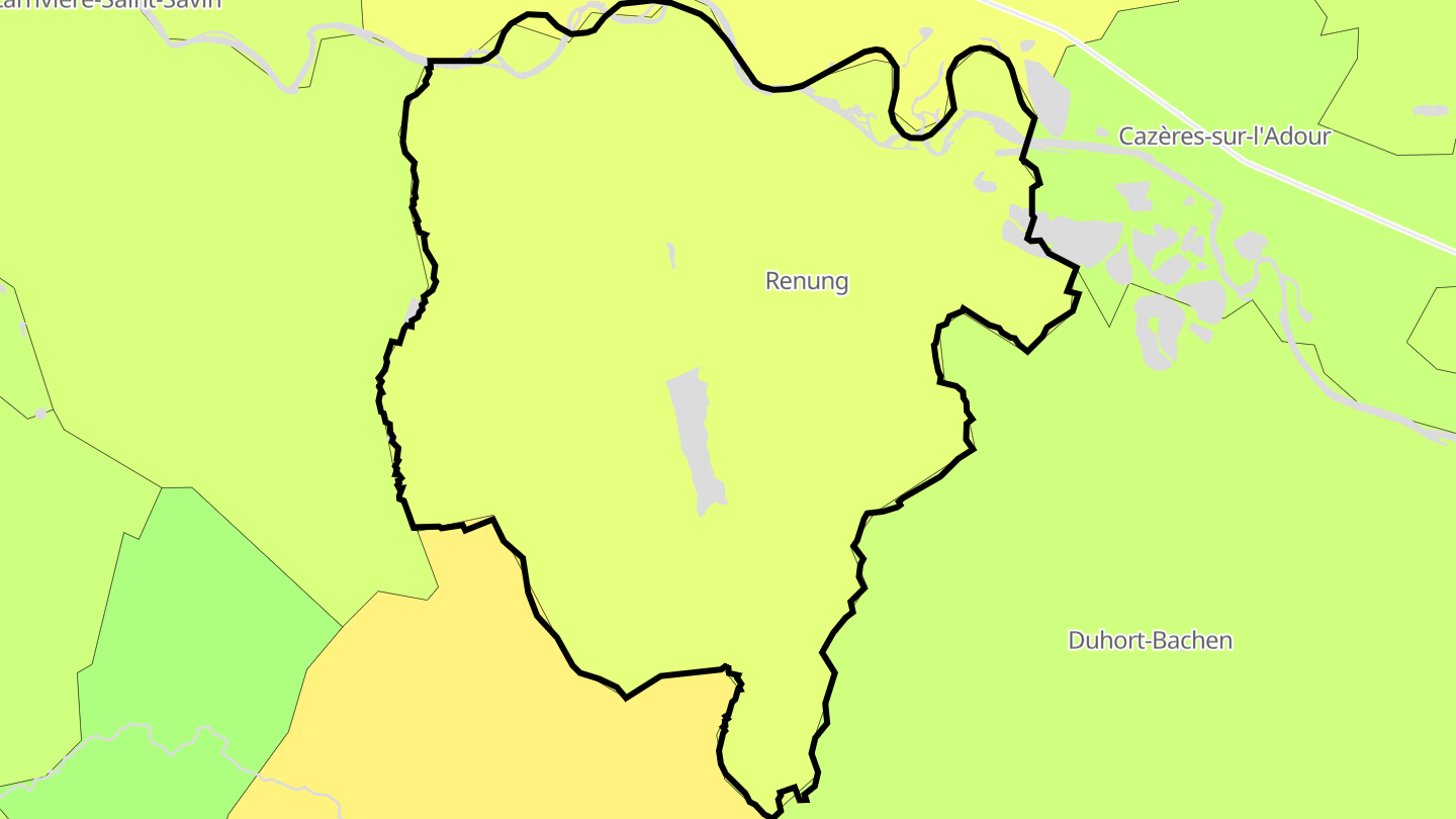 Carte des prix de l'immobilier Renung