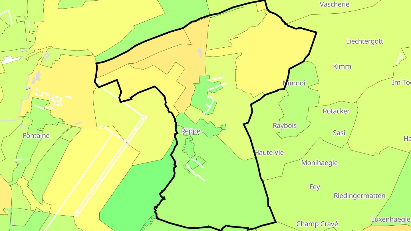 Carte des prix de l'immobilier Reppe