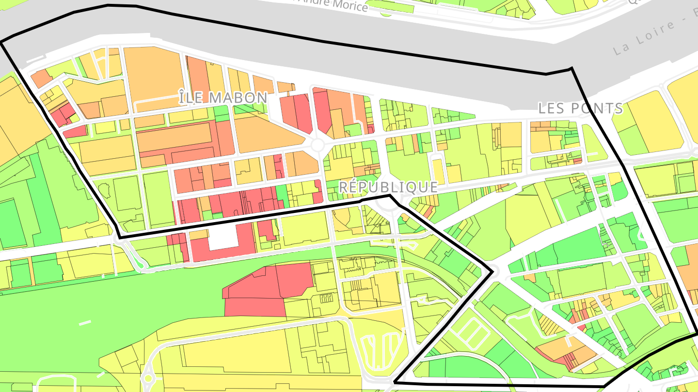 Carte des prix de l'immobilier République - Les Ponts