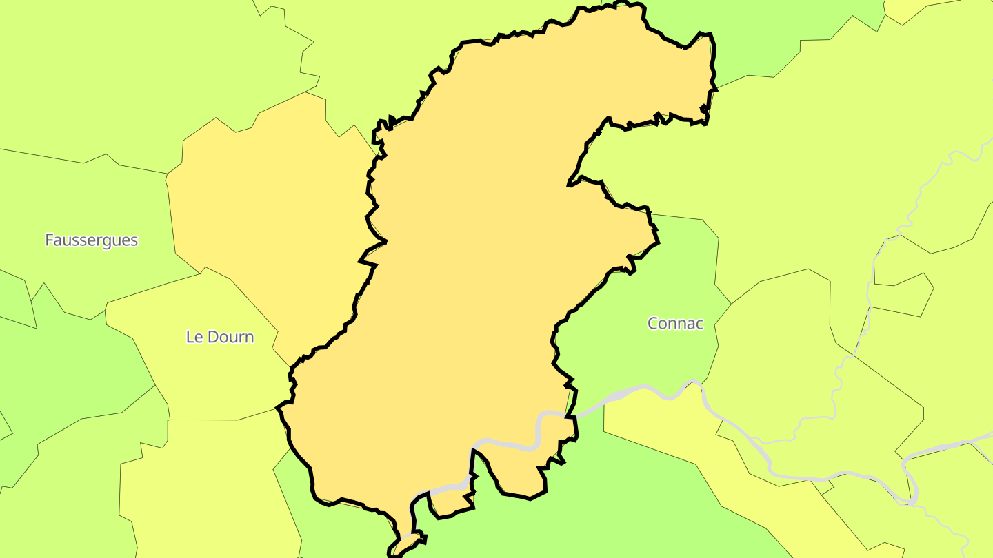 Carte des prix de l'immobilier Réquista