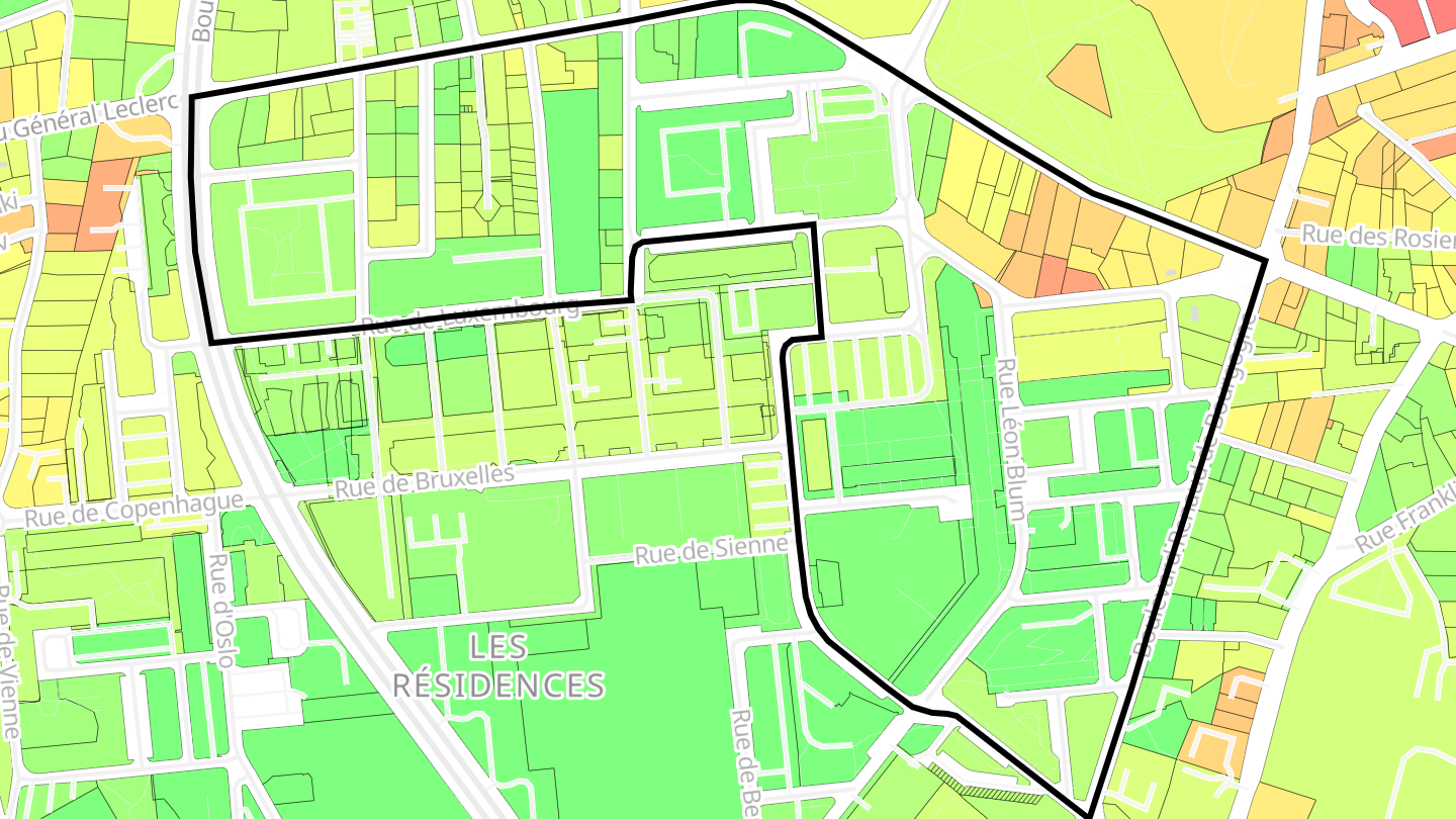 Carte des prix de l'immobilier Résidences Braille
