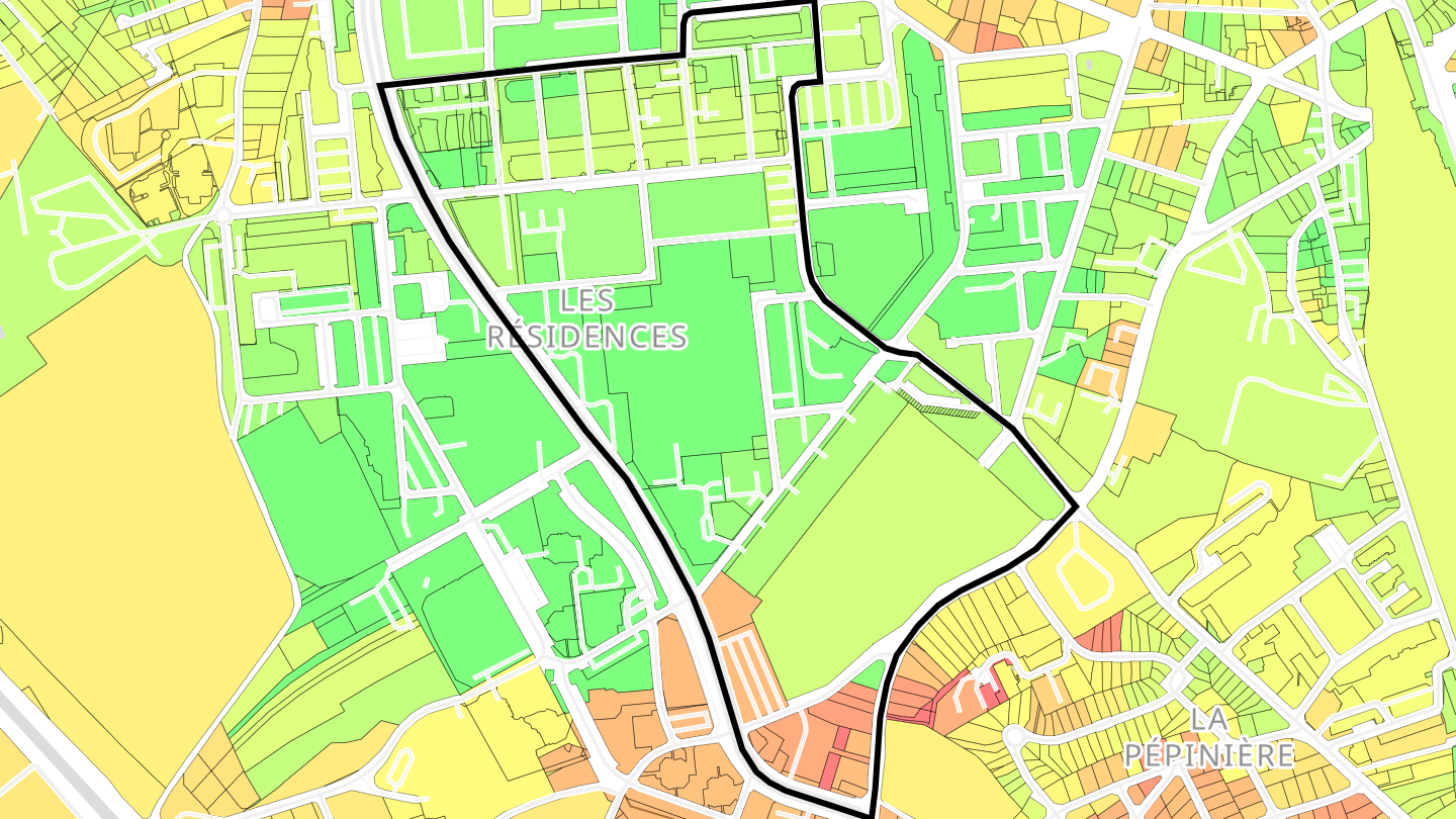 Carte des prix de l'immobilier Résidences Rome