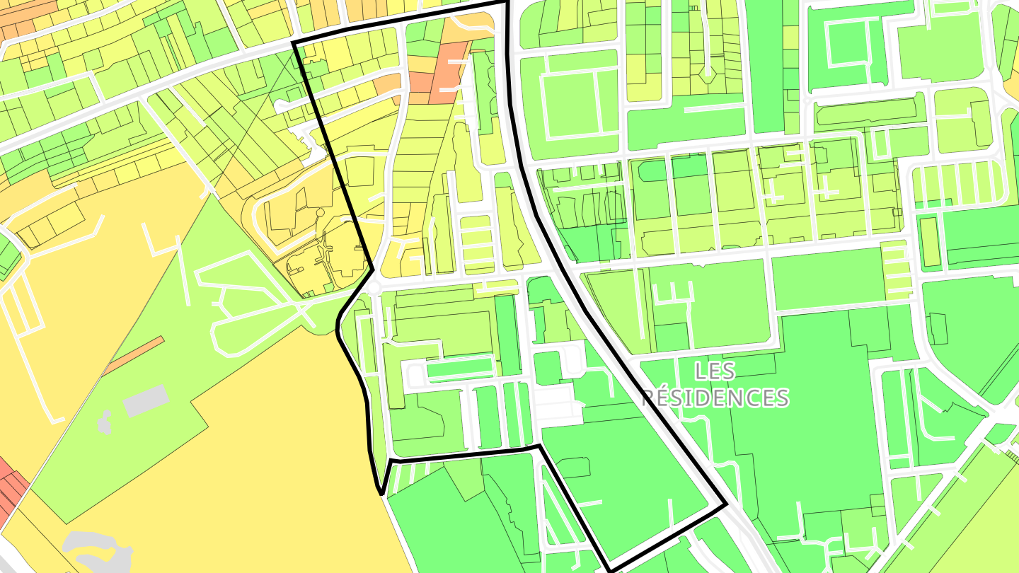 Carte des prix de l'immobilier Résidences Zaporojie Nord