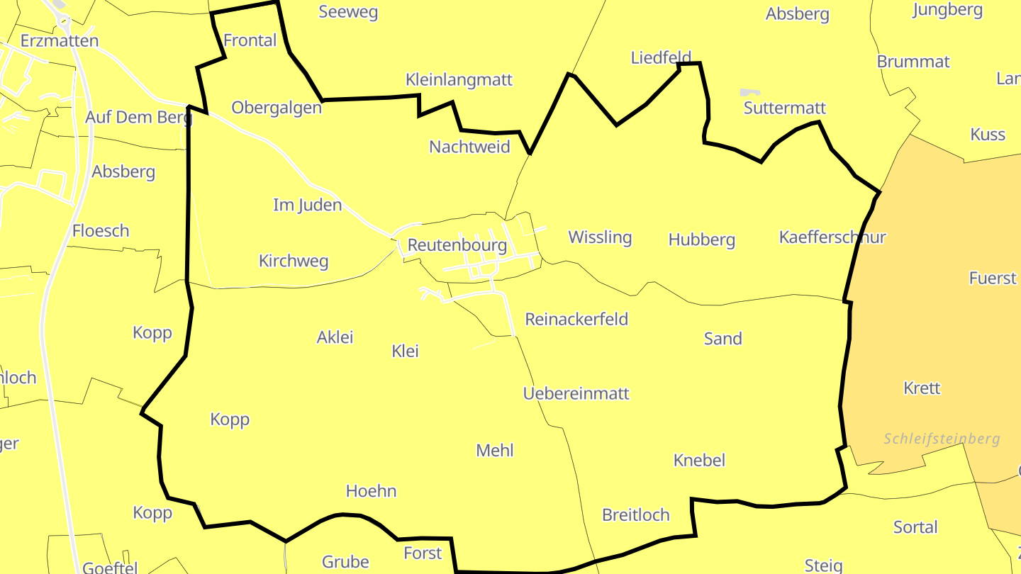 Carte des prix de l'immobilier Reutenbourg