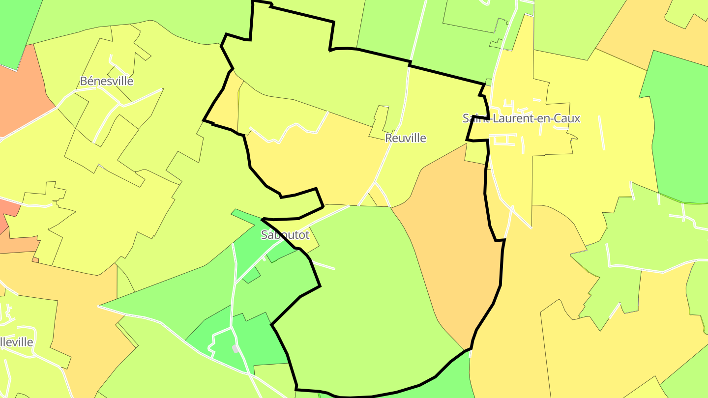Carte des prix de l'immobilier Reuville