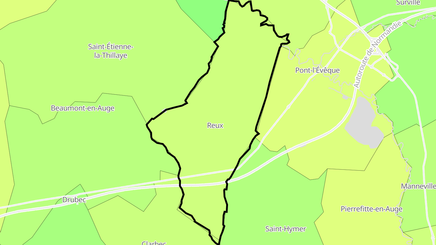 Carte des prix de l'immobilier Reux