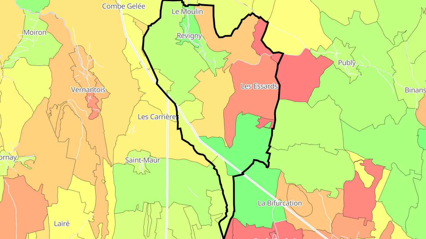 Carte des prix de l'immobilier Revigny