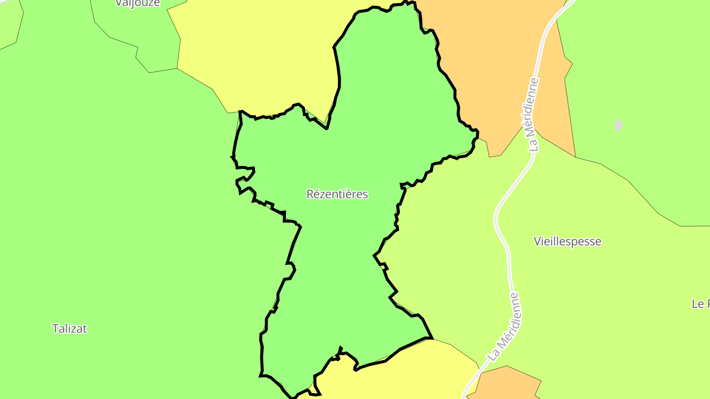 Carte des prix de l'immobilier Rézentières