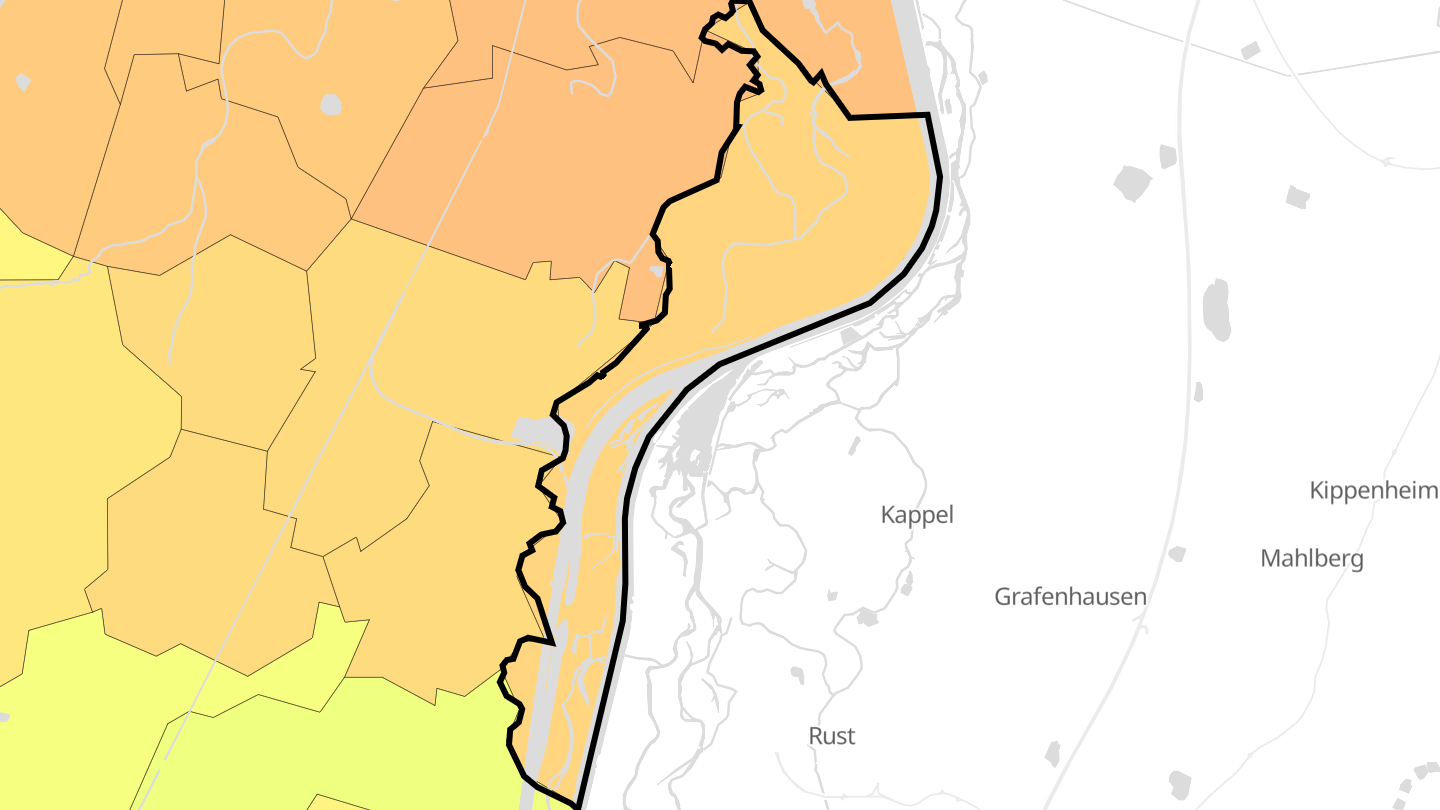 Carte des prix de l'immobilier Rhinau