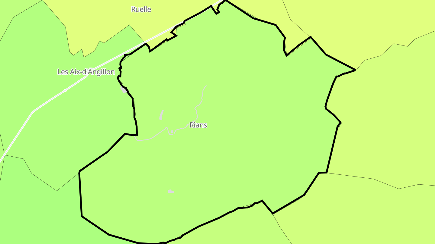 Carte des prix de l'immobilier Rians