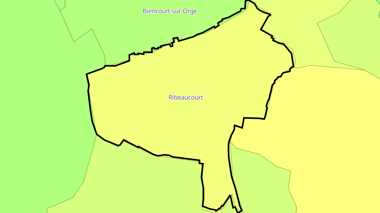 Carte des prix de l'immobilier Ribeaucourt