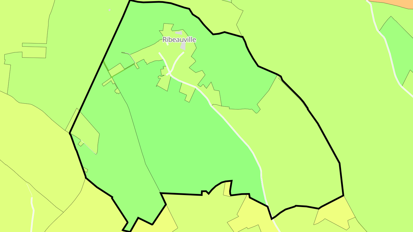 Carte des prix de l'immobilier Ribeauville