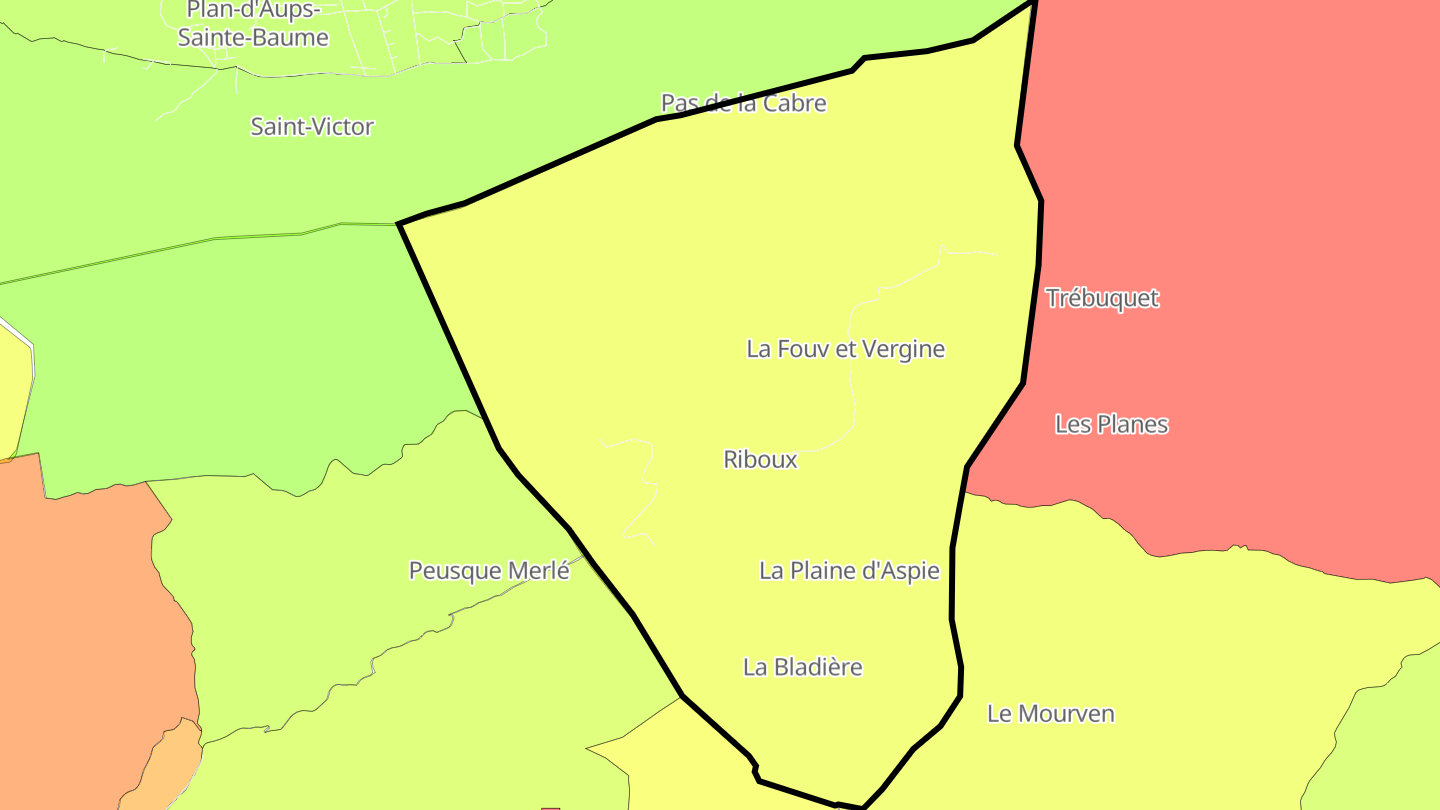 Carte des prix de l'immobilier Riboux