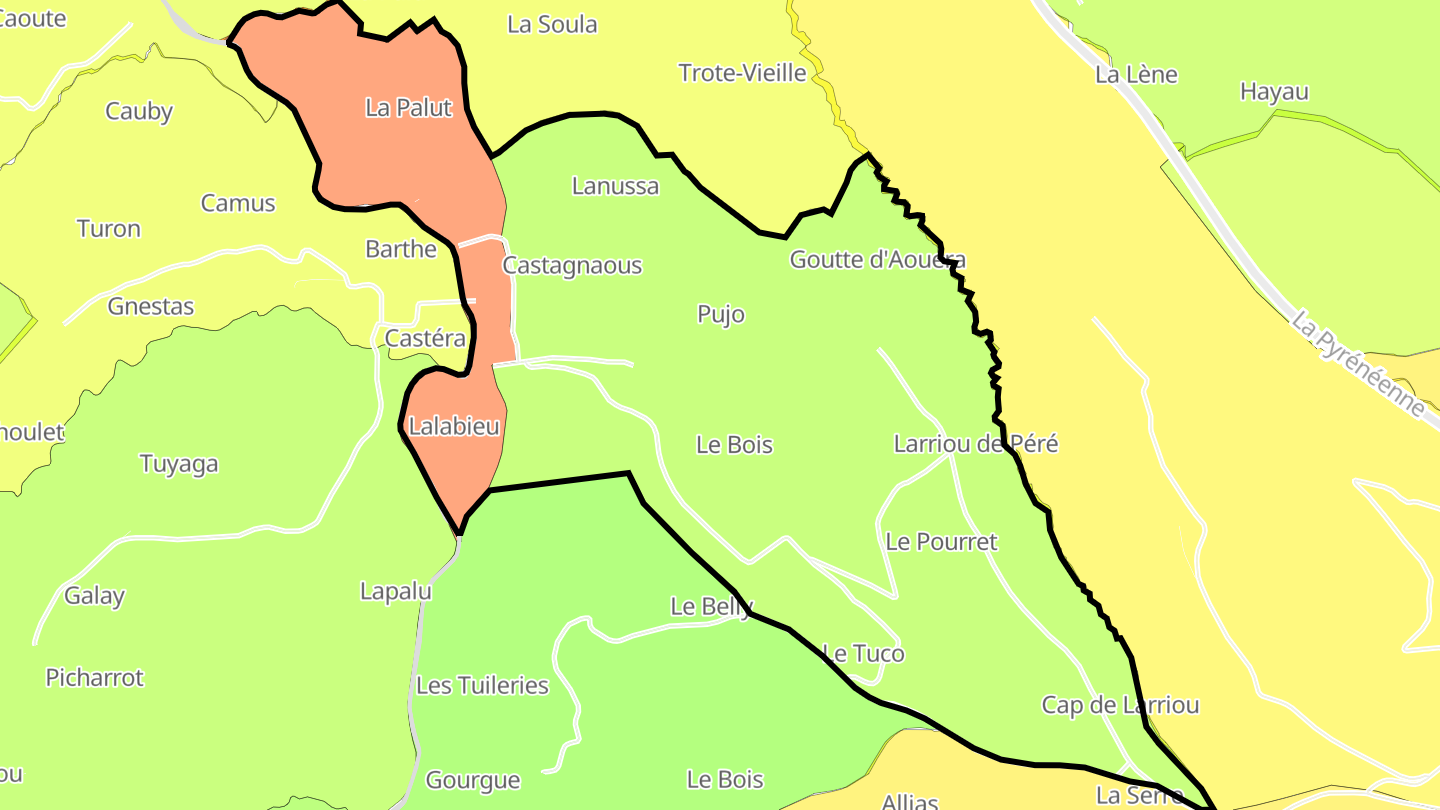 Carte des prix de l'immobilier Ricaud