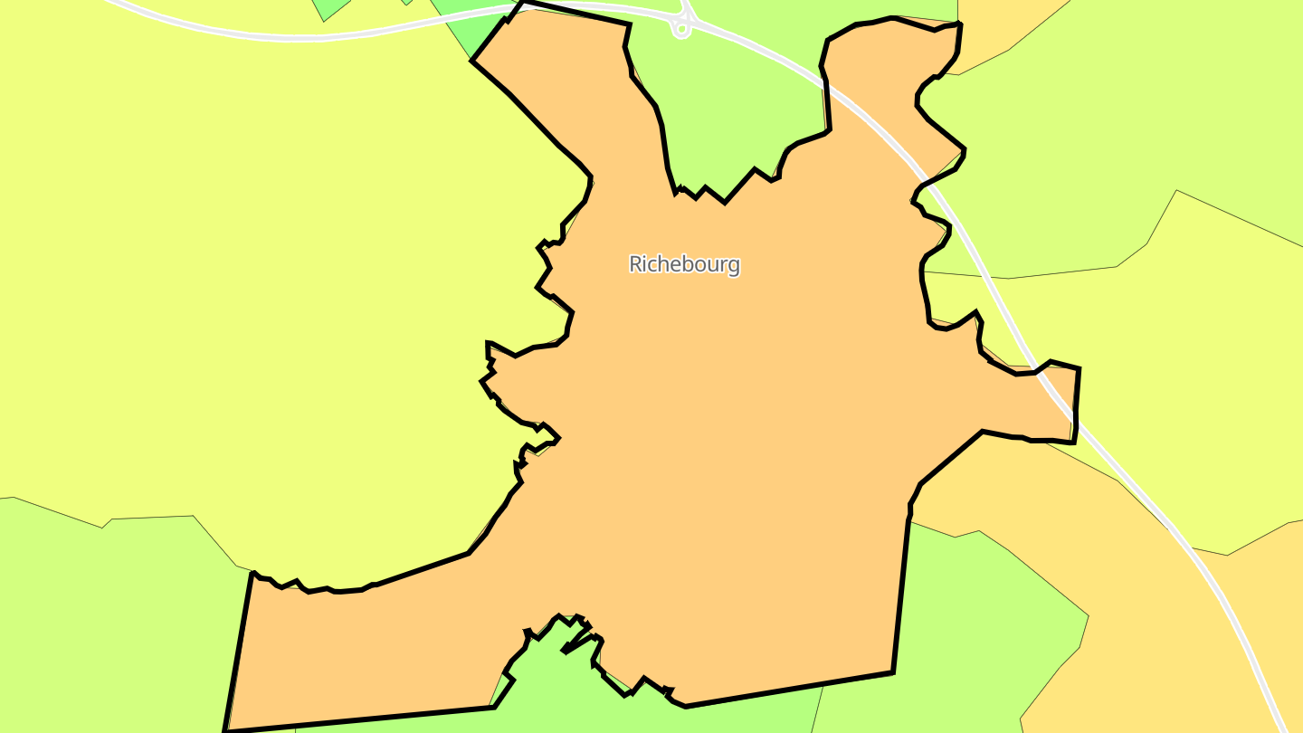 Carte des prix de l'immobilier Richebourg