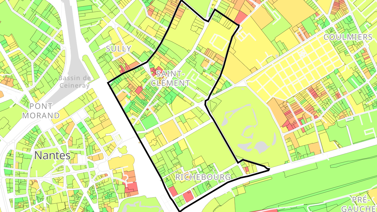Carte des prix de l'immobilier Richebourg - Saint-Clément