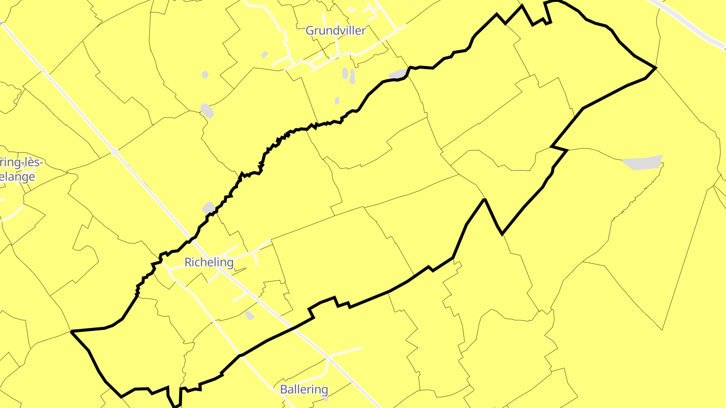 Carte des prix de l'immobilier Richeling
