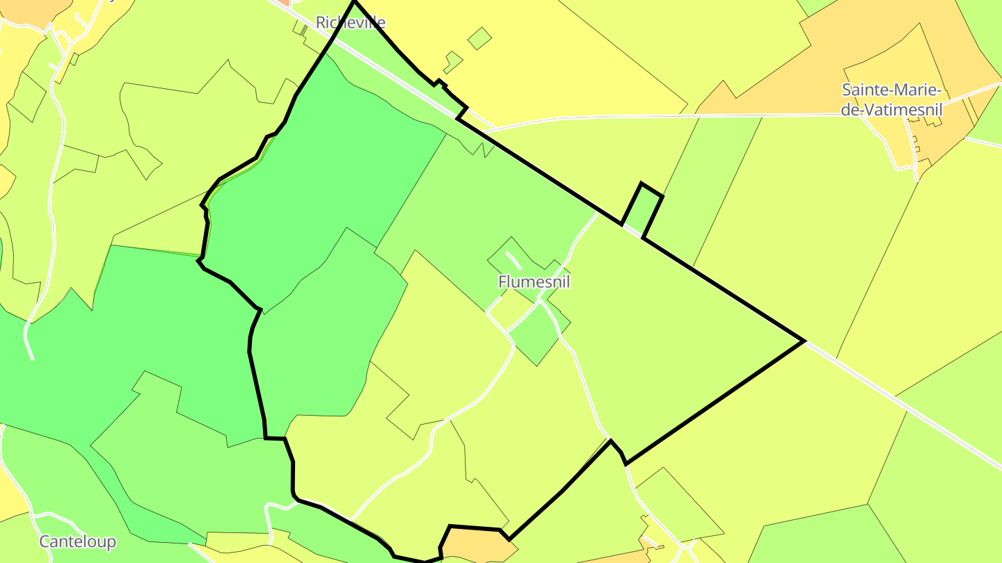 Carte des prix de l'immobilier Richeville
