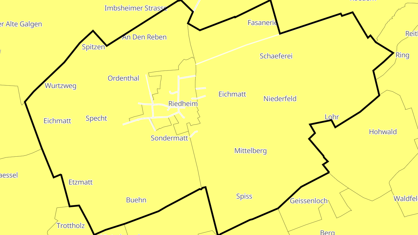 Carte des prix de l'immobilier Riedheim
