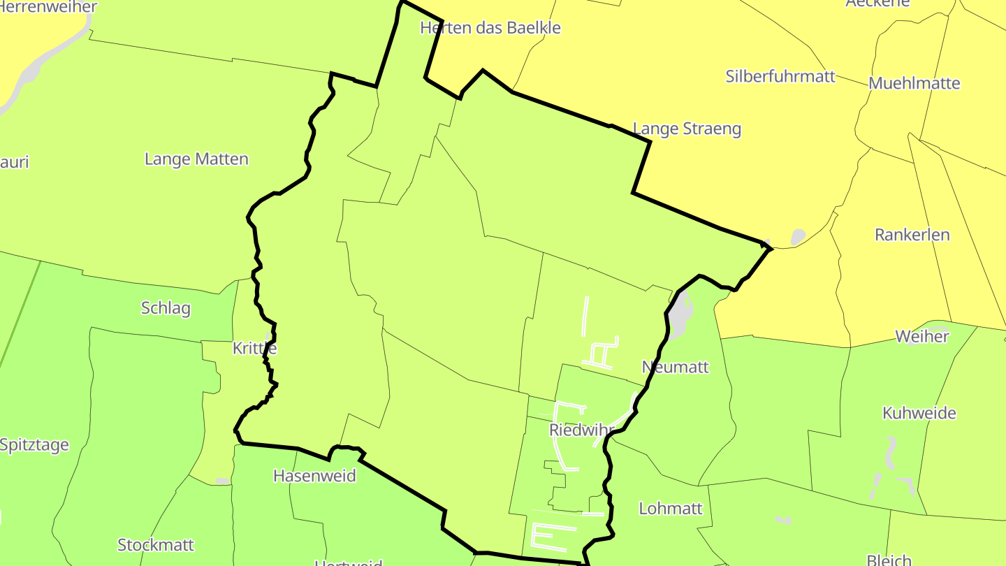 Carte des prix de l'immobilier Riedwihr