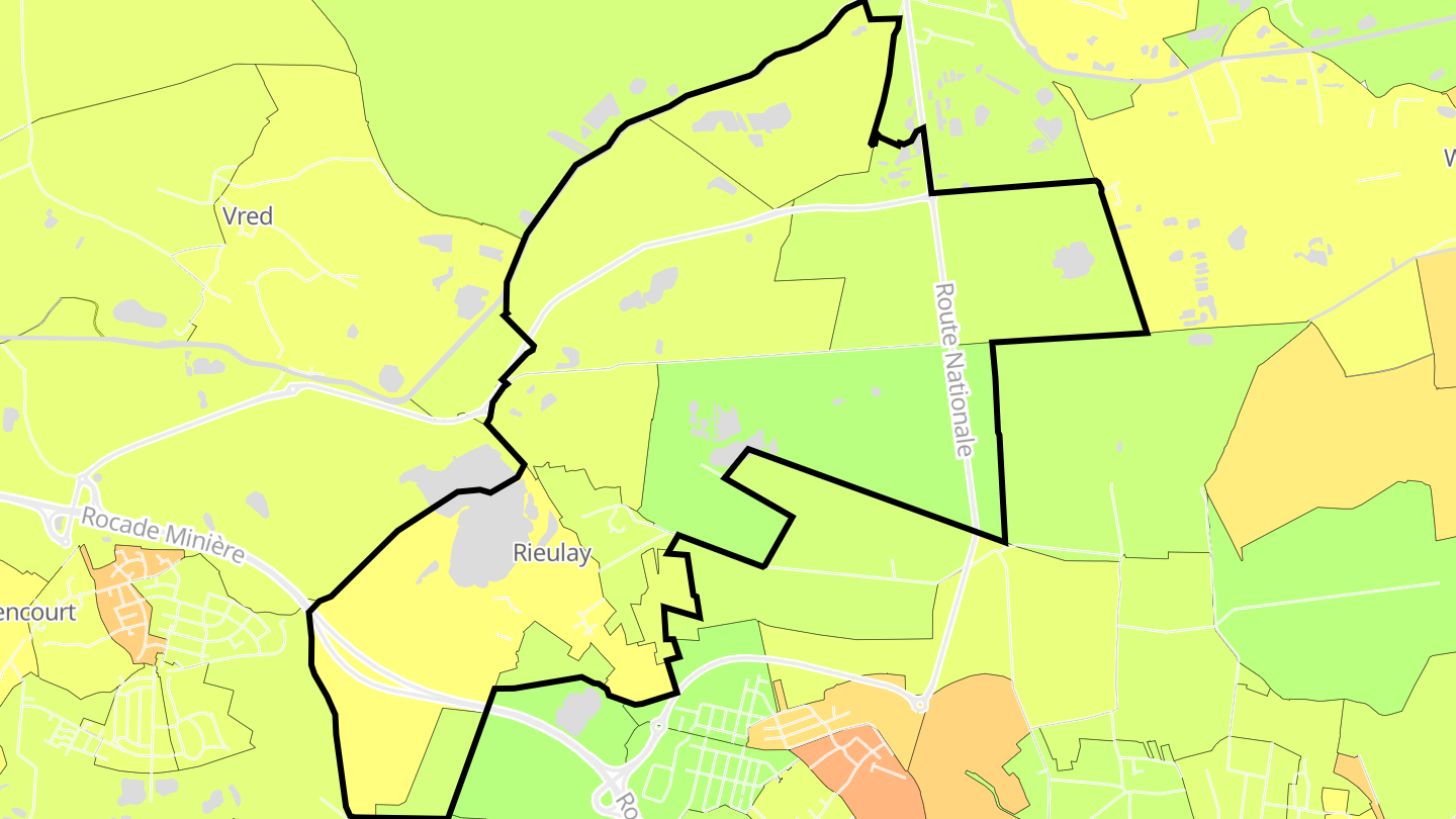 Carte des prix de l'immobilier Rieulay