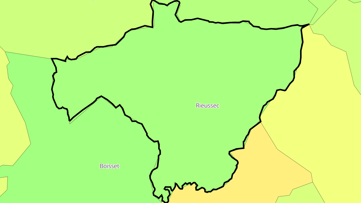 Carte des prix de l'immobilier Rieussec