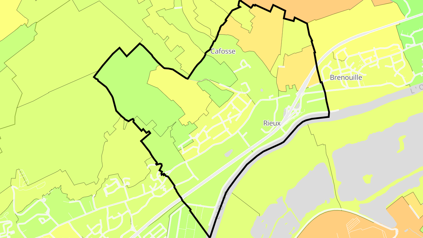 Carte des prix de l'immobilier Rieux