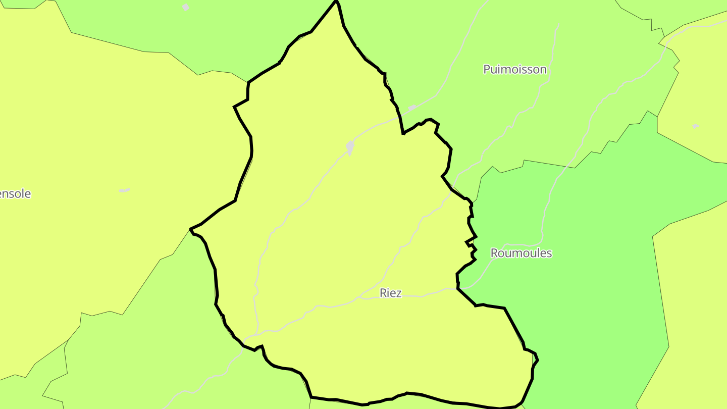 Carte des prix de l'immobilier Riez