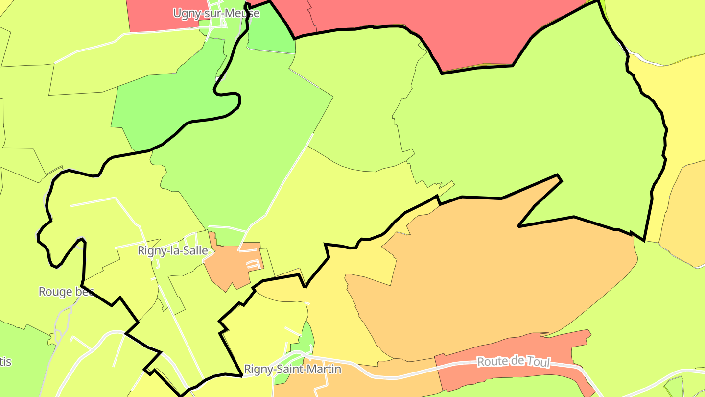 Carte des prix de l'immobilier Rigny-la-Salle