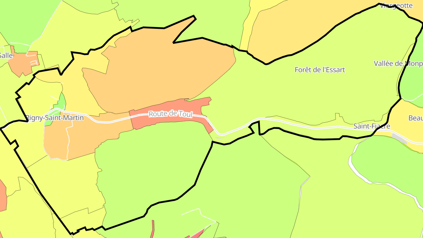 Carte des prix de l'immobilier Rigny-Saint-Martin