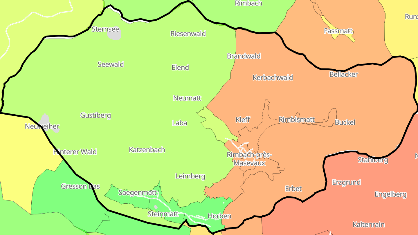 Carte des prix de l'immobilier Rimbach-près-Masevaux
