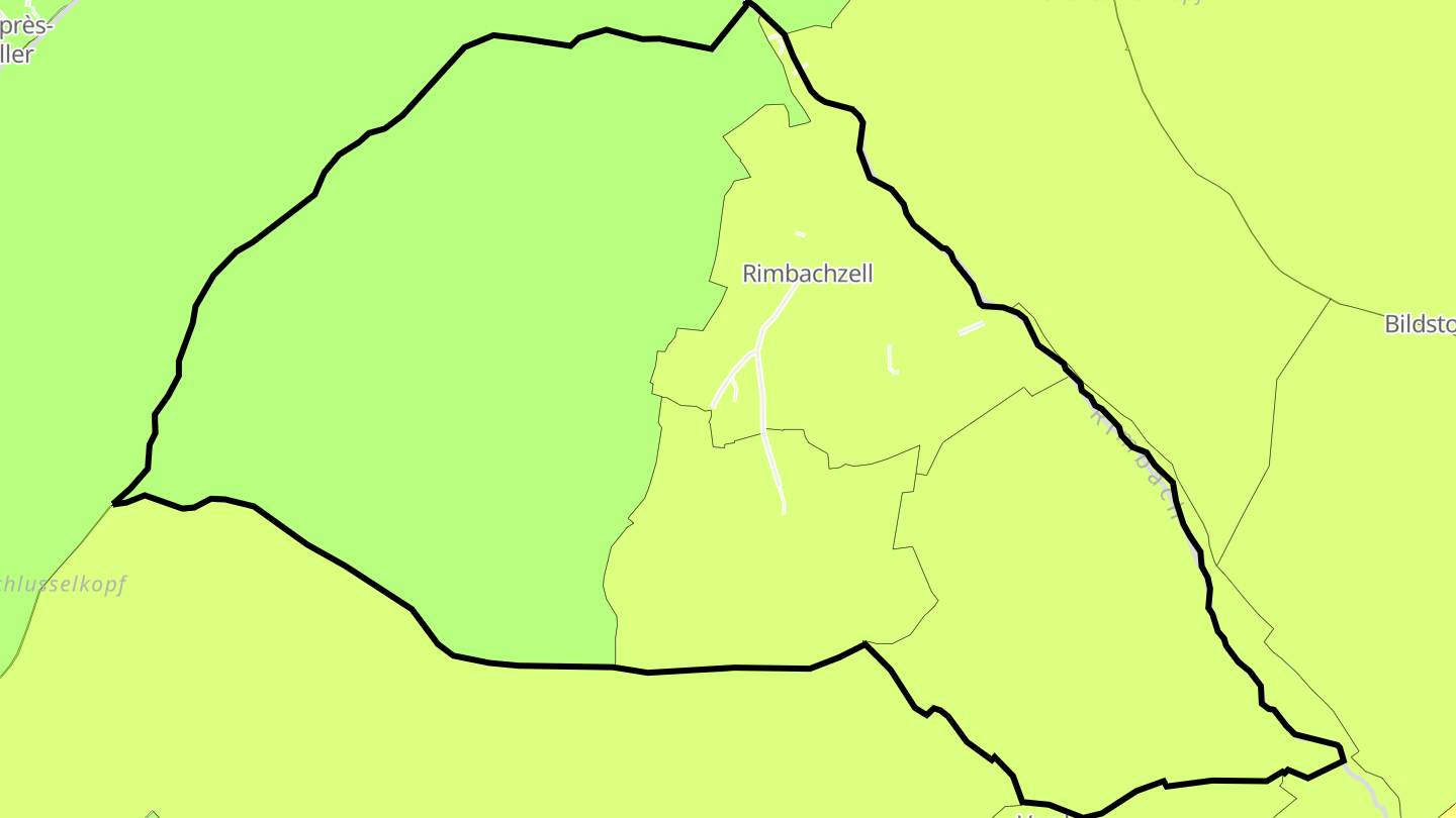 Carte des prix de l'immobilier Rimbachzell