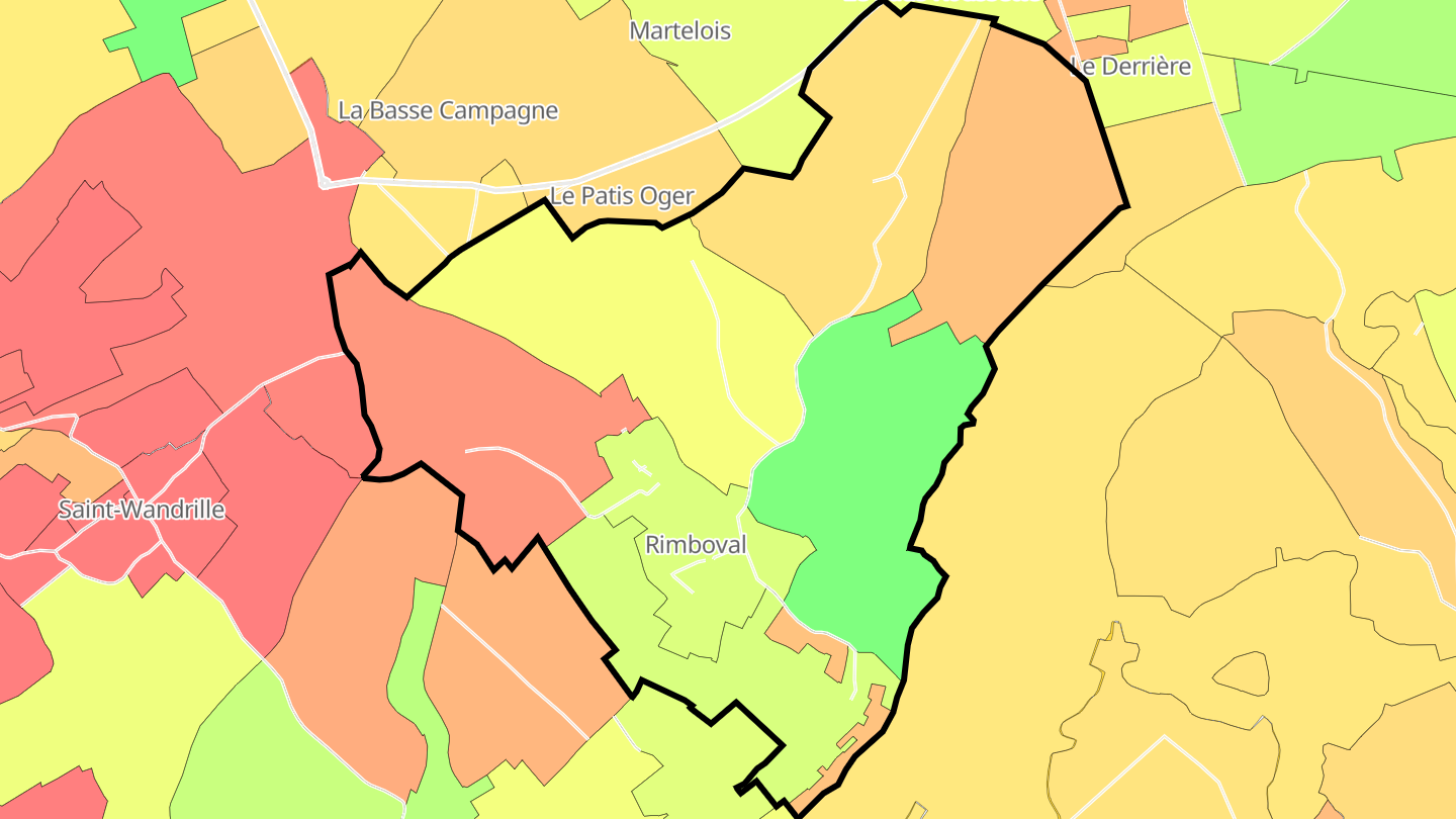 Carte des prix de l'immobilier Rimboval
