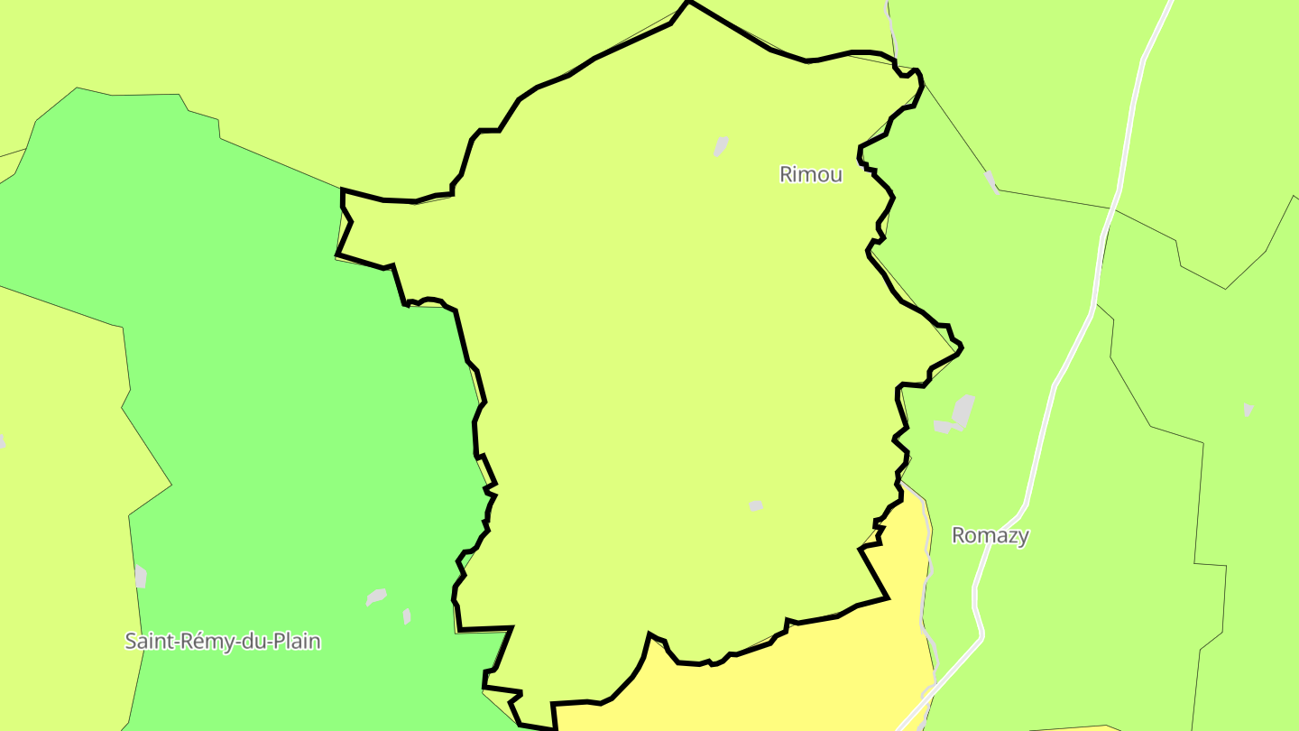 Carte des prix de l'immobilier Rimou