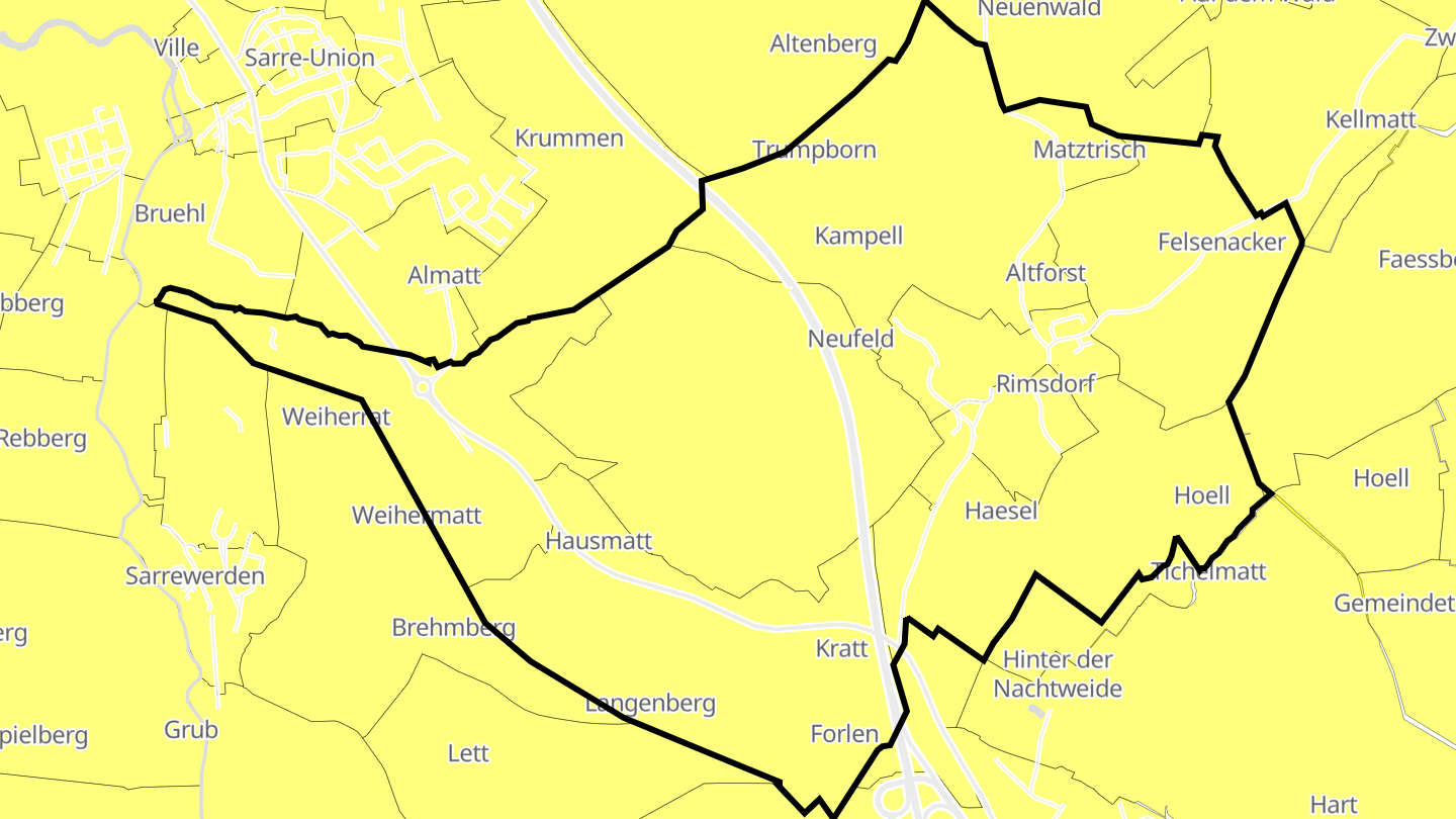 Carte des prix de l'immobilier Rimsdorf