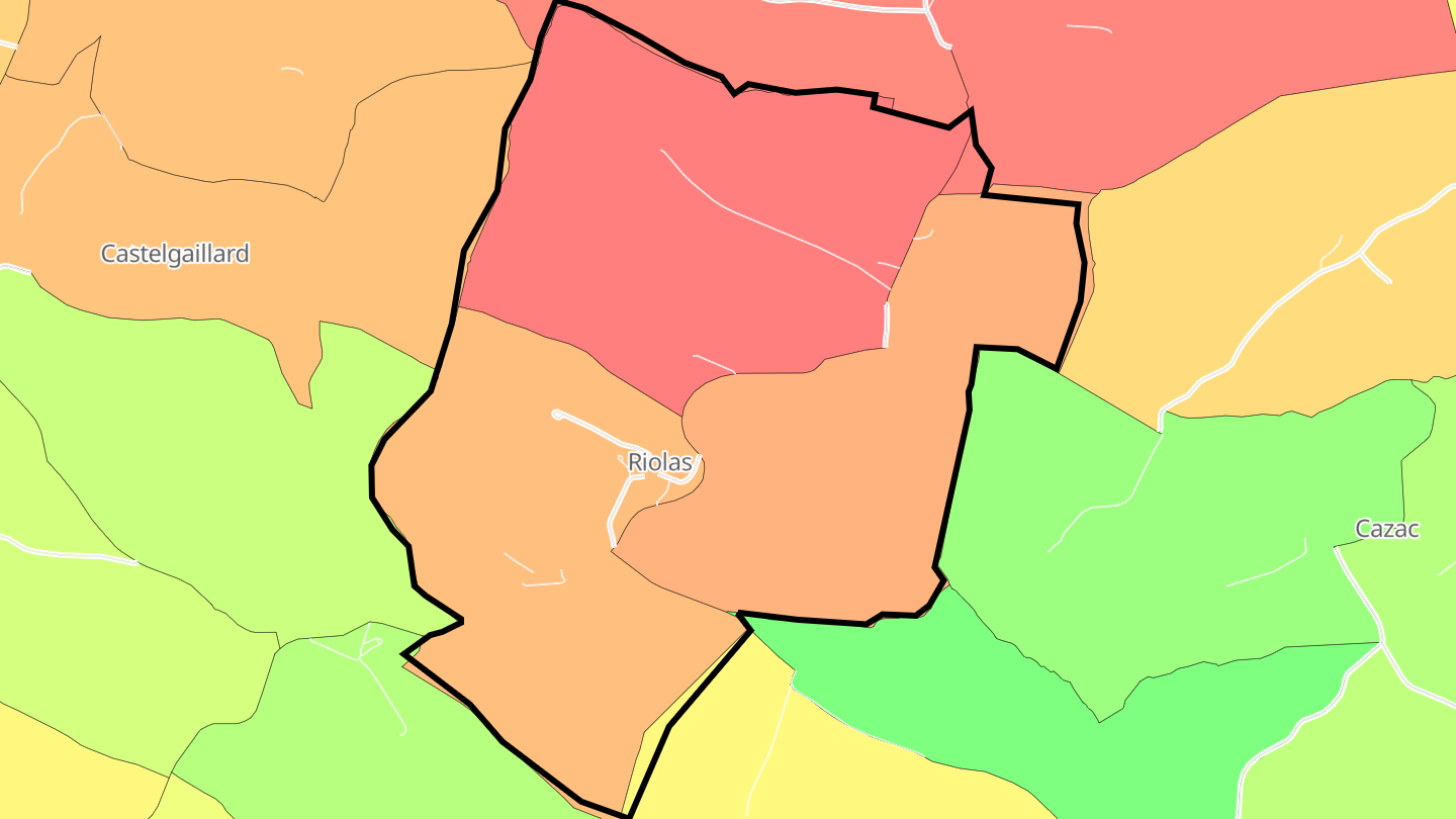 Carte des prix de l'immobilier Riolas