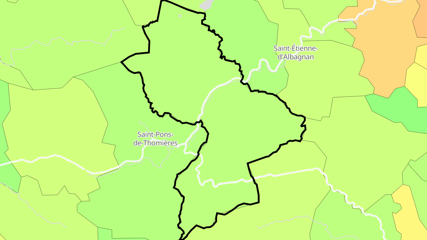 Carte des prix de l'immobilier Riols