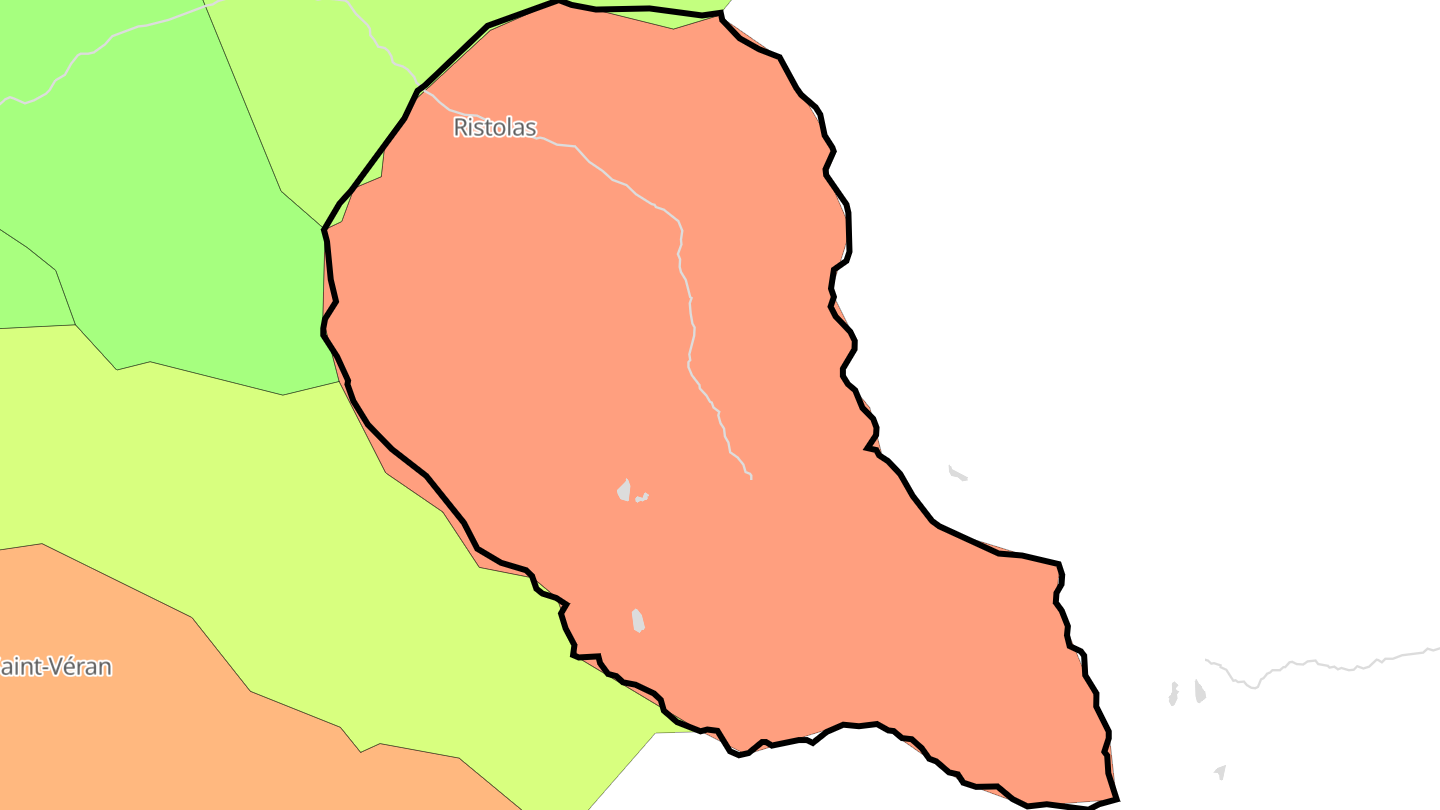 Carte des prix de l'immobilier Ristolas