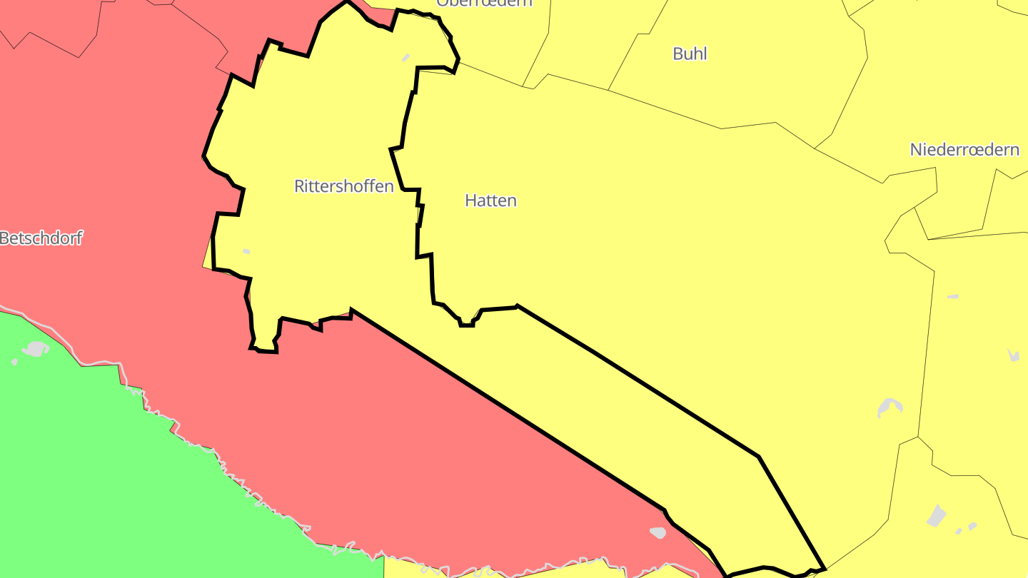 Carte des prix de l'immobilier Rittershoffen